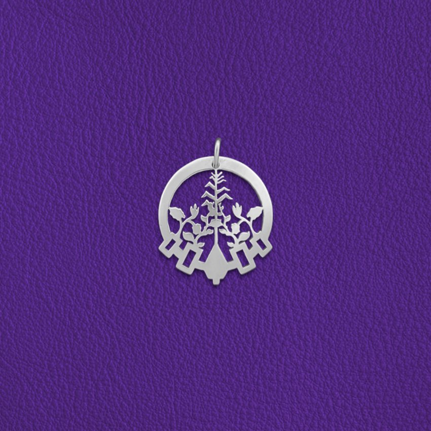 Orignal cbs corn, beans, squash pendant - Standing Stone Silver